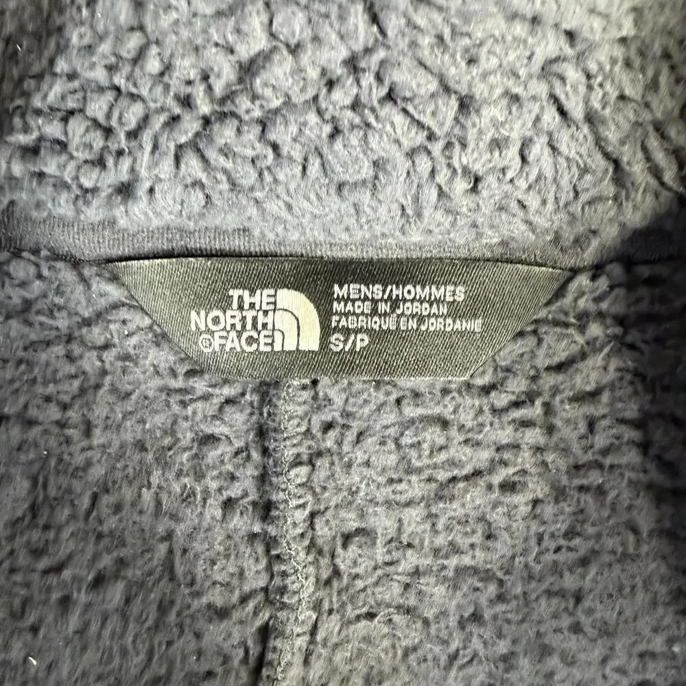 The North Face Campshire Vest Mens Small Gray Full Zip Deep Pile Outdoors Sherpa